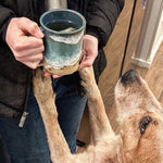 Paw Print Ocean Shoreline Mug