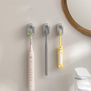 Toothbrush Holder Wall Mounted With Cover