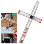 4 in 1 Drilling Positioning Ruler