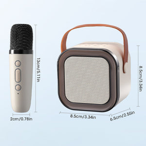 Mini Karaoke Machine with Wireless Microphones