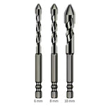 High-strength eccentric twist drill bit