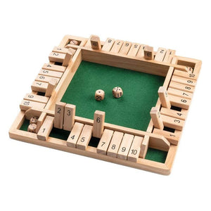 Shut The Box Game - Fun Table Math Game for Adults & Kids