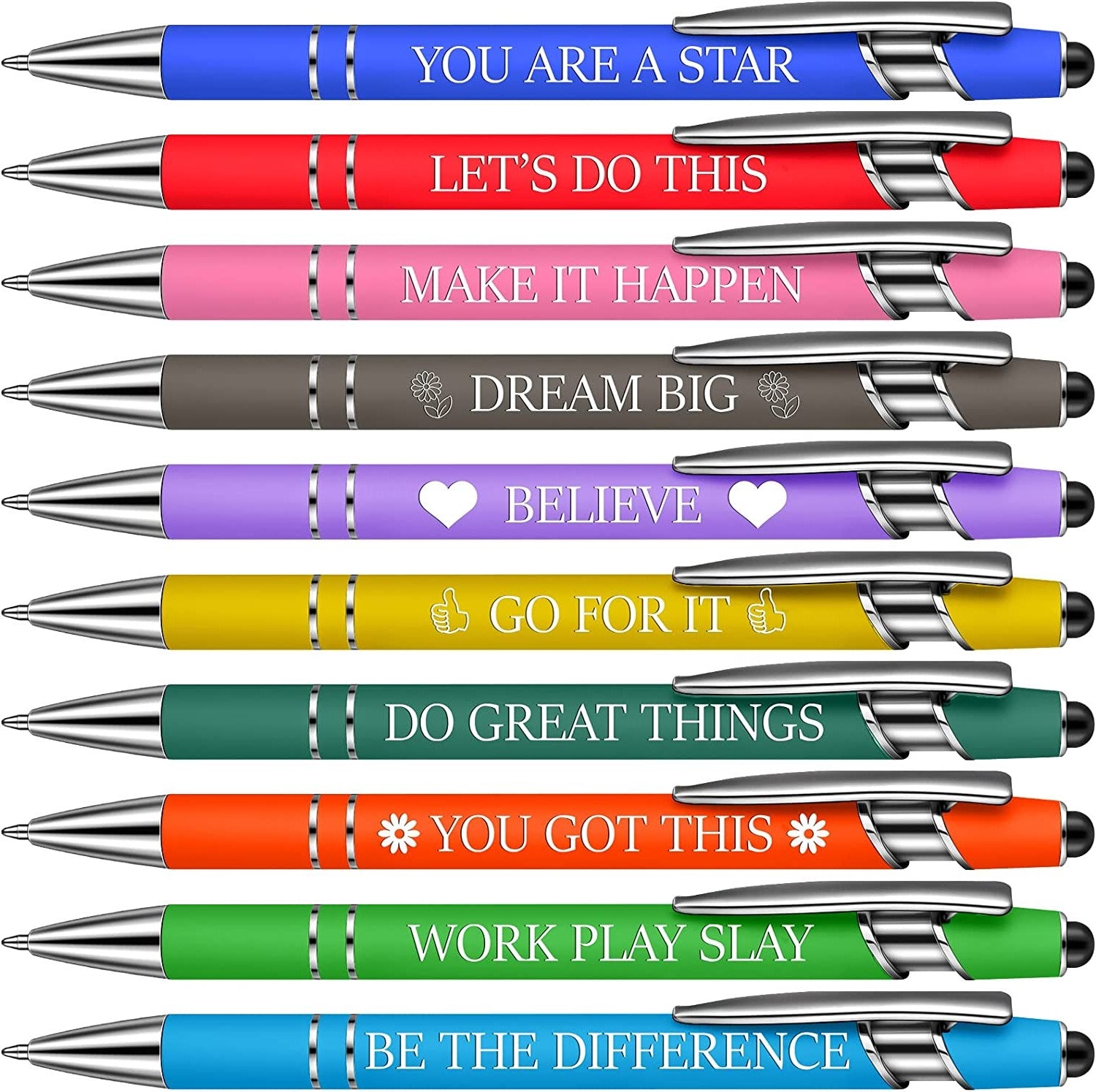 10 pcs Funny Office Ballpoint Pens(Black Ink)