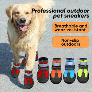 Winter Warm Boots Indoor Wear-Resistant Puppy Shoes(4pcs)