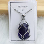 Crystal Stone Holder Necklace