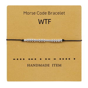 Funny Morse Code Couple Bracelet