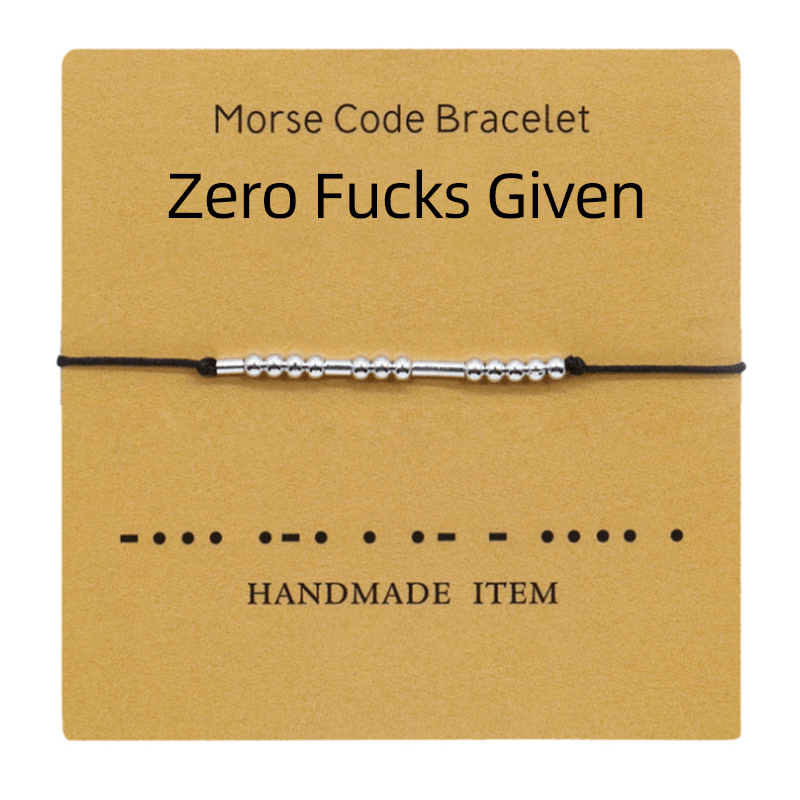 Funny Morse Code Couple Bracelet