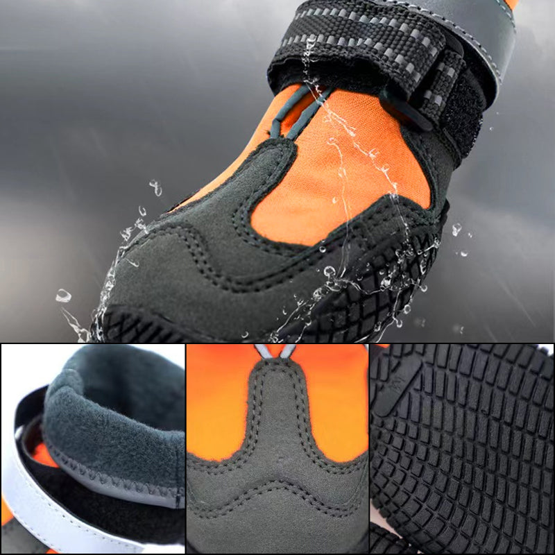 Winter Warm Boots Indoor Wear-Resistant Puppy Shoes(4pcs)