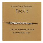 Funny Morse Code Couple Bracelet