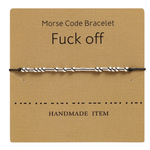 Funny Morse Code Couple Bracelet