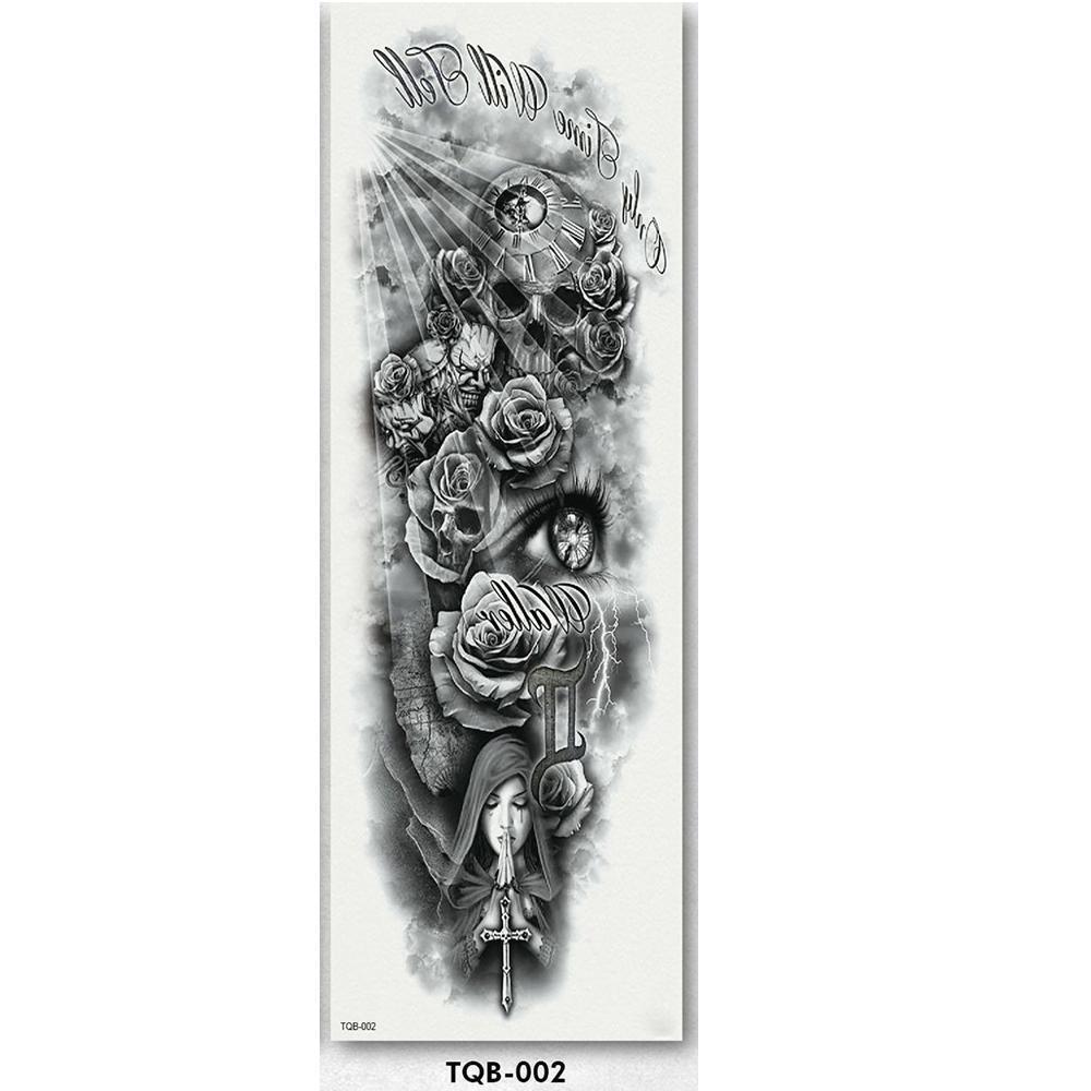 Full Arm sleeve Tattoo Waterproof temporary tattoo Sticker