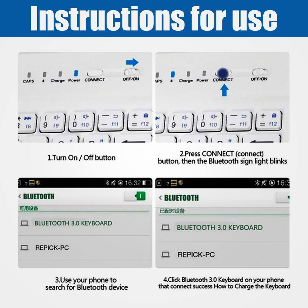 Mini iPhone-Android Bluetooth Keyboard