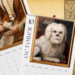 🐶2024 Renaissance Painting Ugly Dogs Monthly Calendar📅