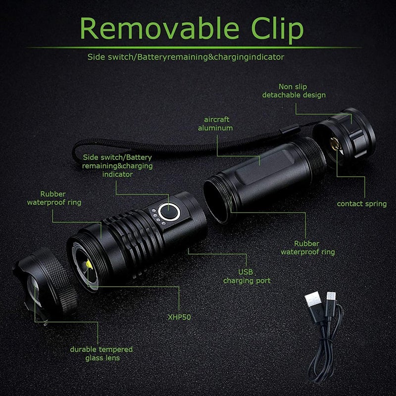 🔦Up to 60% OFF🔦Waterproof Usb Rechargeable Glare Flashlight