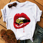 Simple Printed White T-shirt