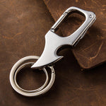 Multifunctional Pendant Bottle Opener Metal Double Ring Key Chain