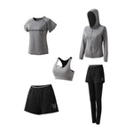 Women's Quick Dry Sportsuit Set Of 5PCs