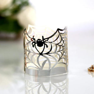 Halloween Decoration Electronic Candle Lace