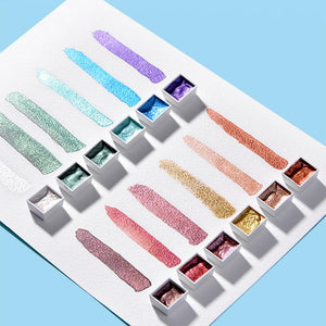 Glitter/Metallic Watercolor set