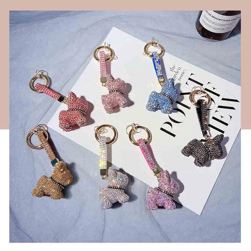 Luxury French Bulldog Keychain