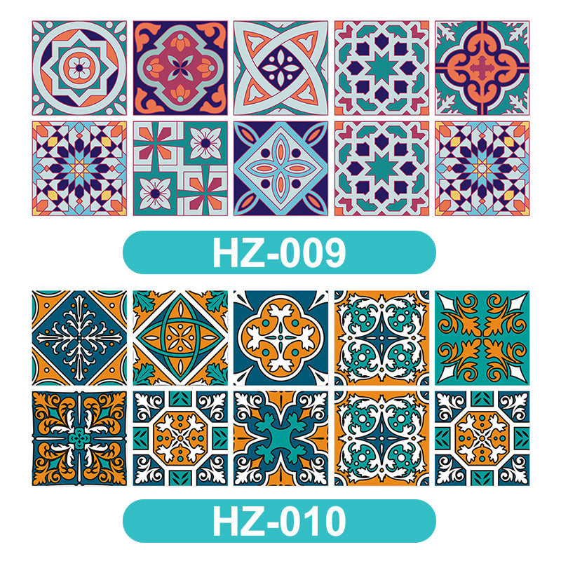 3D VISUAL ART GEOMETRIC TILE DECALS