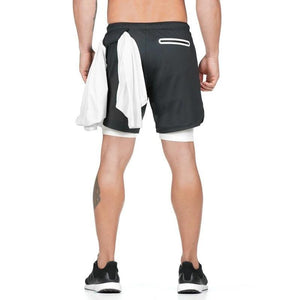 2-in-1 Double-layer Fitness Quick-drying Pants