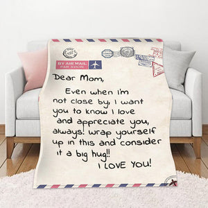 Personalized Mom/Dad Letter Blanket