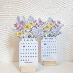 2024 Bloomy Flowers Desk Calendar