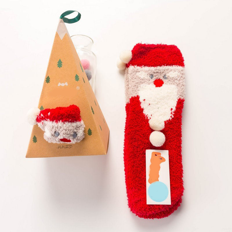 Christmas Gift Box - Cute Plush Socks