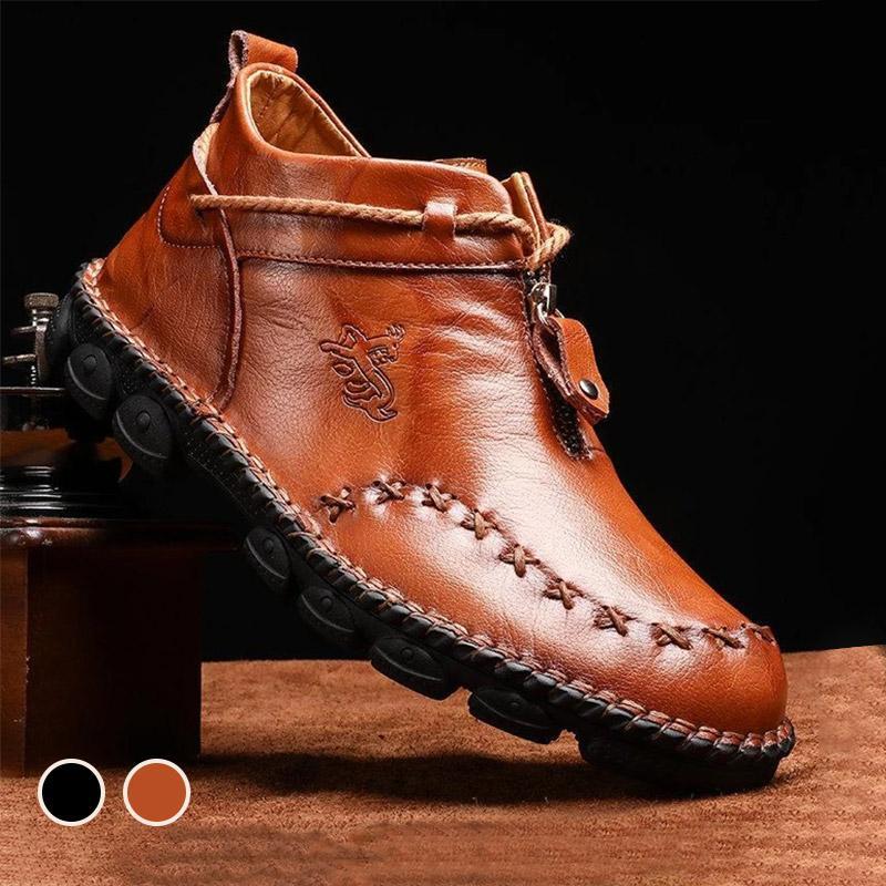 Hand Stitching Non Slip Soft Sole Casual Boots