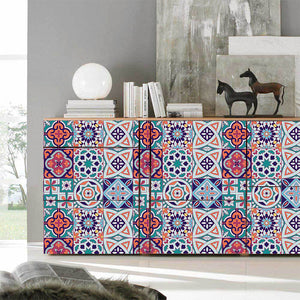 3D VISUAL ART GEOMETRIC TILE DECALS