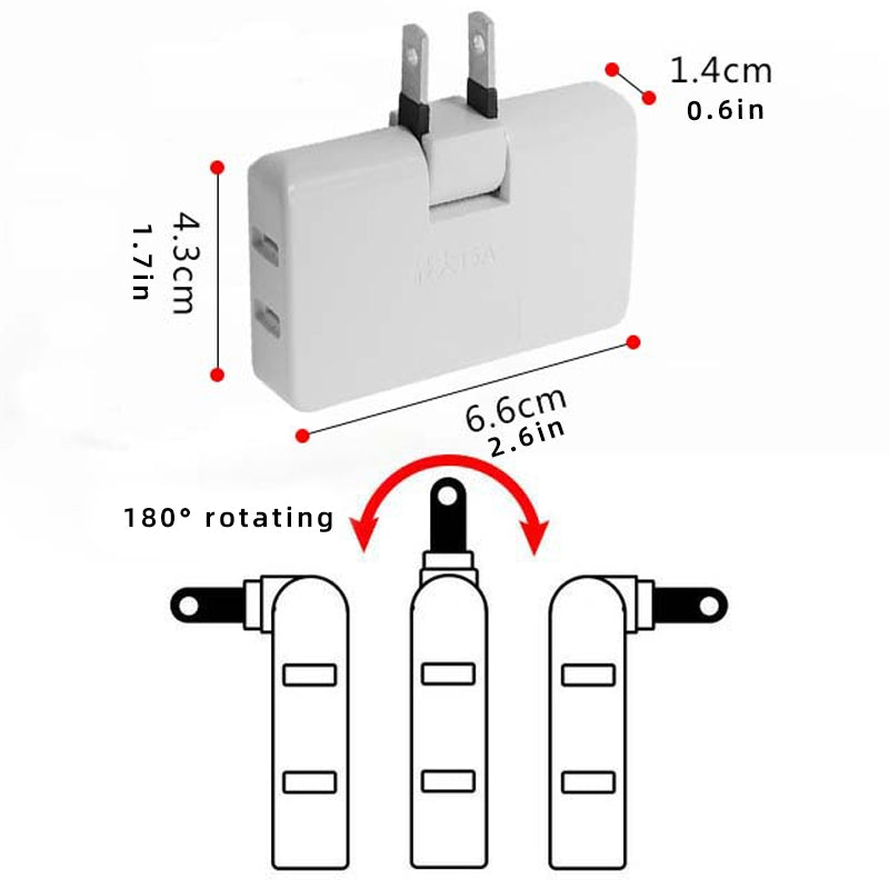 Rotatable Socket Converter