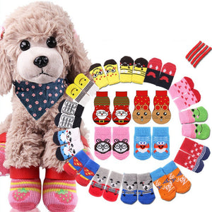 Non-slip Pet Socks with 4 straps