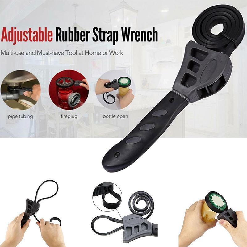 Adjustable Rubber Strap Wrench