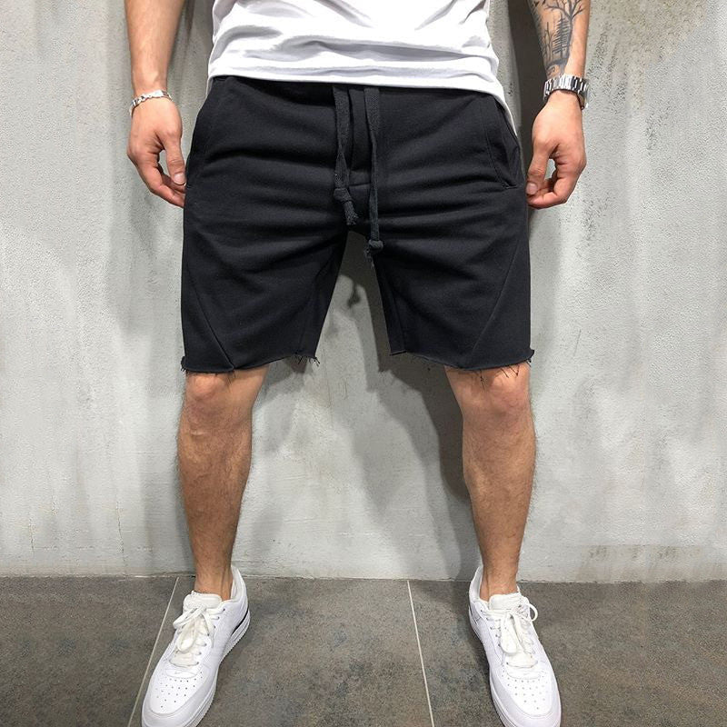 Men Loose Elastic Waist Shorts