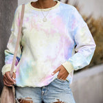 Tie-dye Crew Neck Long Sleeve T-Shirt