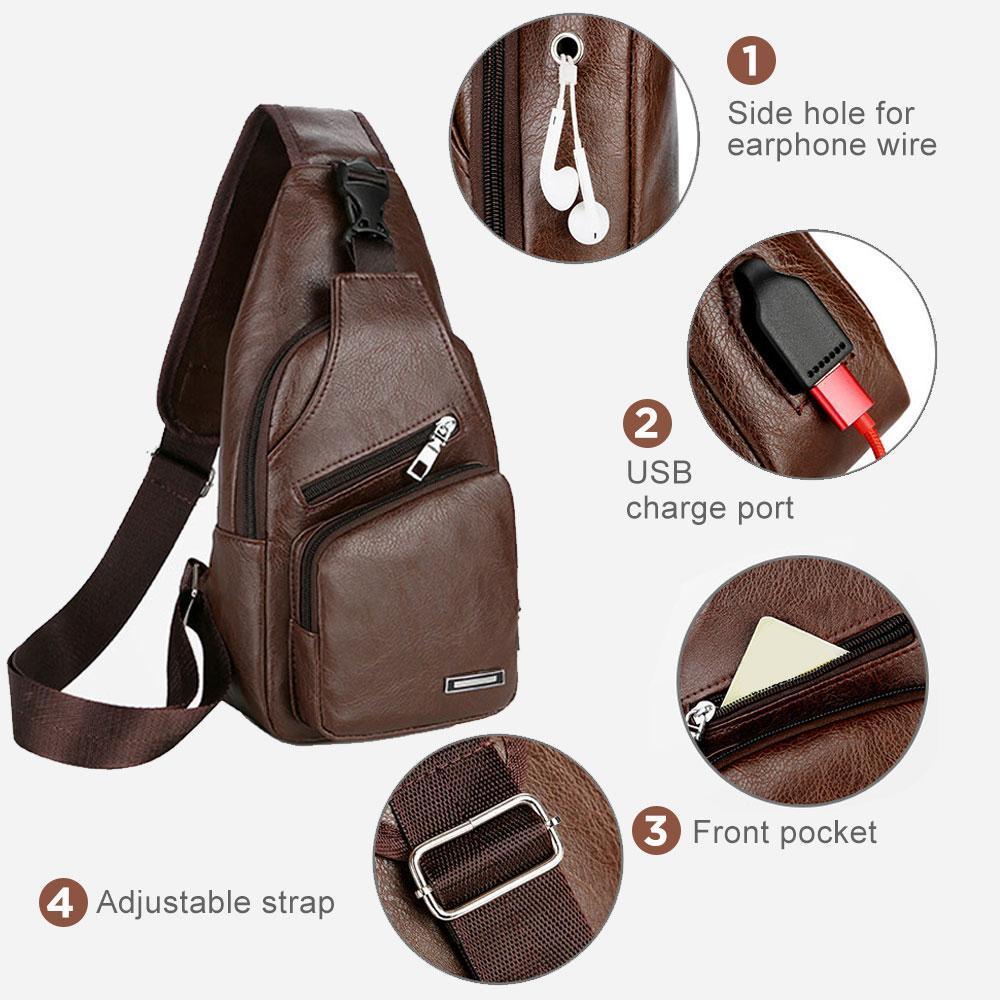 Crossbody Bag  With USB Charge Port