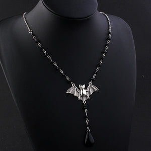 Gothic Bat Pendant Necklace