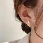 New Shell Double Earrings