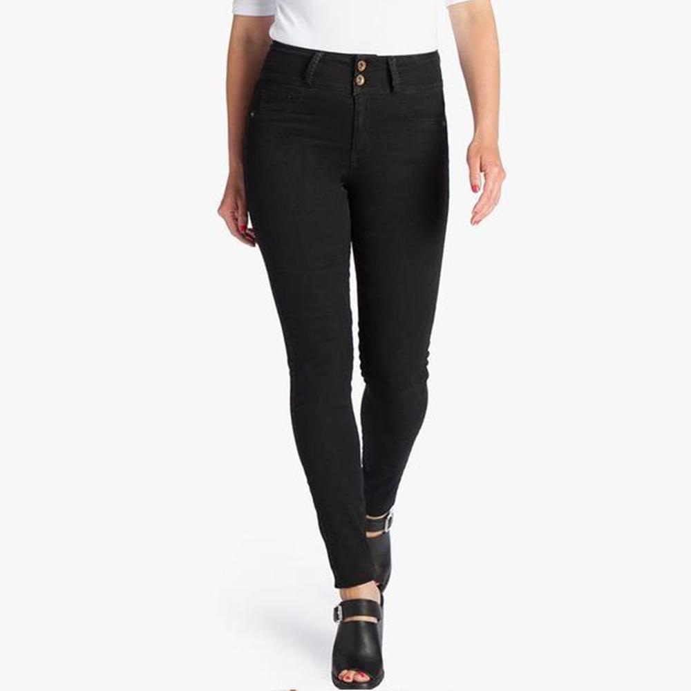 High Waist Stretch Denim Pants