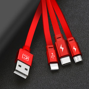 Multi-function 3 in 1 USB Charging Cable