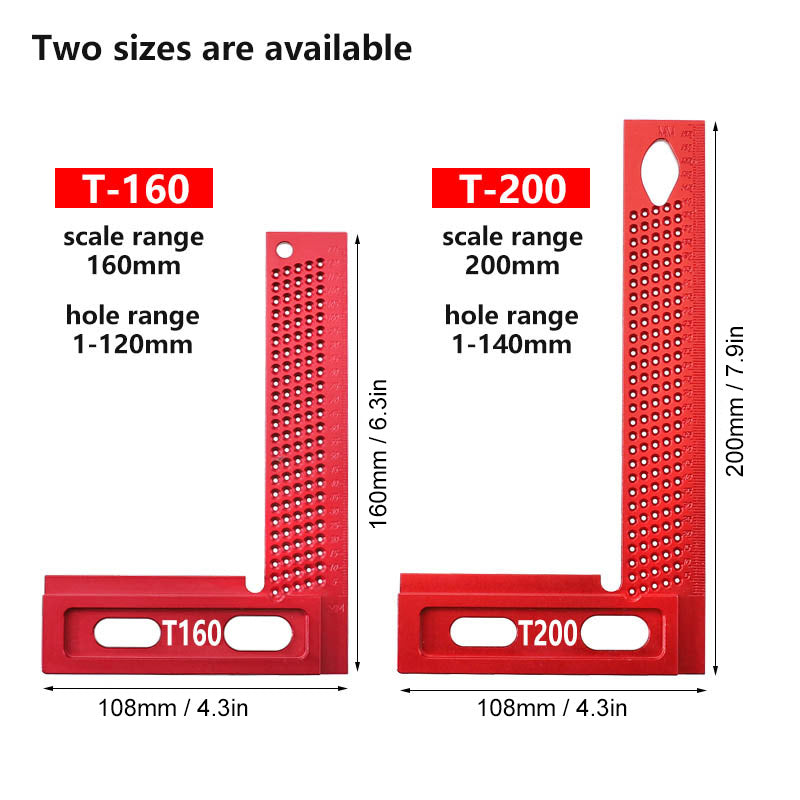 160/200mm Square T-type Scriber Mark Tool