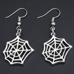 Punk Style Halloween Spider Earrings