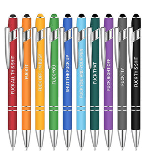 10 pcs Funny Office Ballpoint Pens(Black Ink)