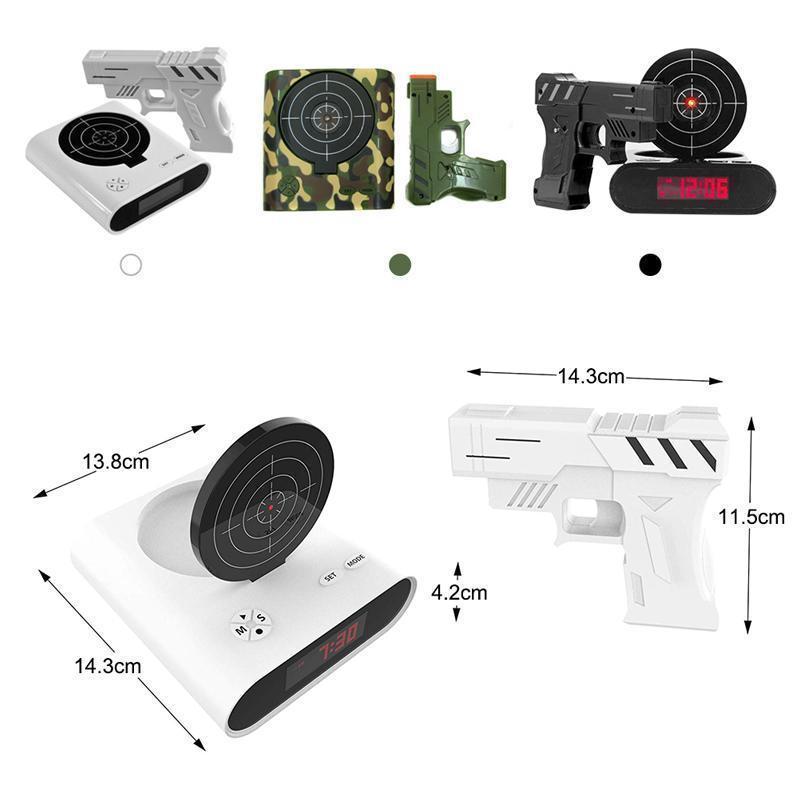 Gun Target Shoot Alarm Clock