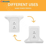 Hirundo Wall Outlet Shelf Power Perch, White/Black