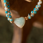 Tenderness bracelet in amazonite stone