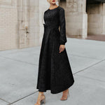 New Slim Long Sleeve Maxi Dress.AQ