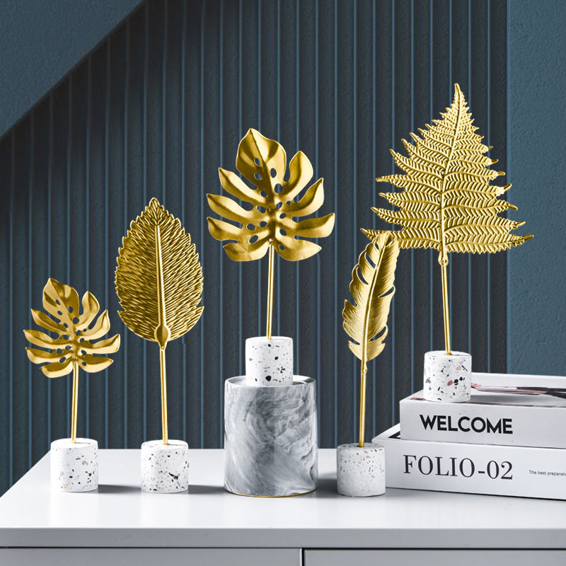 Golden Leaves Ornaments