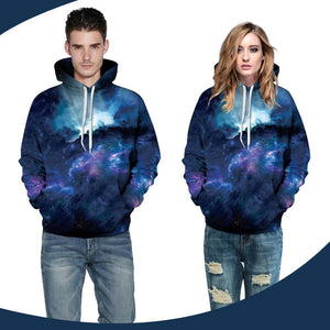 3D Galaxy Printed Hoodie